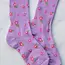 Tiepology Little Flower Socks- Lilac