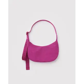 Baggu Small Nylon Crescent Bag - Deep Fuchsia