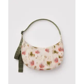 Baggu Medium Nylon Crescent Bag - Abstract Floral