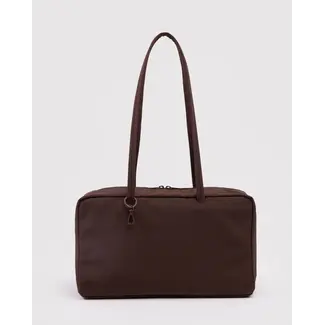 Baggu Medium Nylon Bowler Bag - Coffee