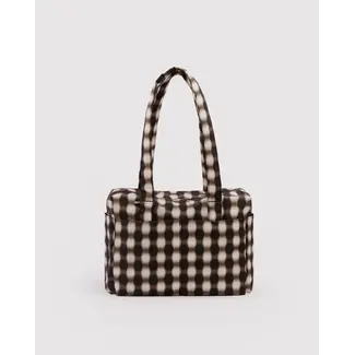 Baggu Everyday Cloud Bag - Blurred Gingham Brown