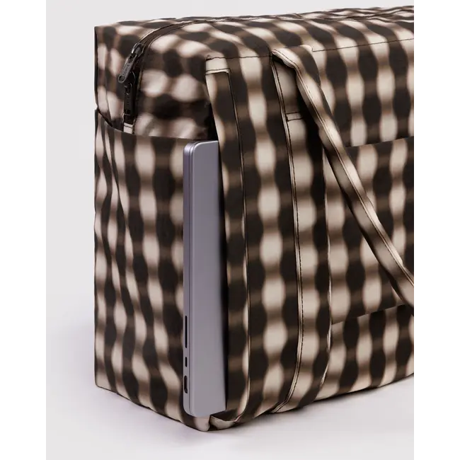 Baggu Small Cloud Carry-On - Blurred Gingham Brown
