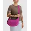 Baggu Medium Nylon Crescent Bag - Deep Fuchsia
