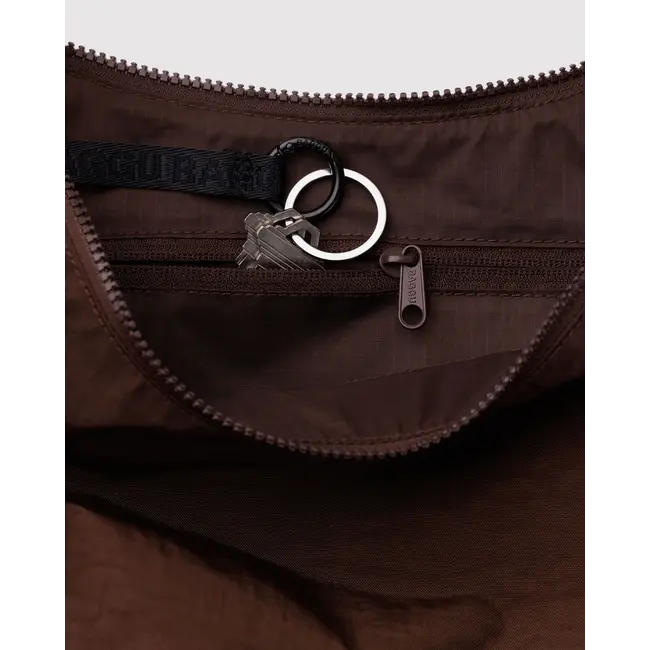 Baggu Medium Nylon Crescent Bag - Coffee