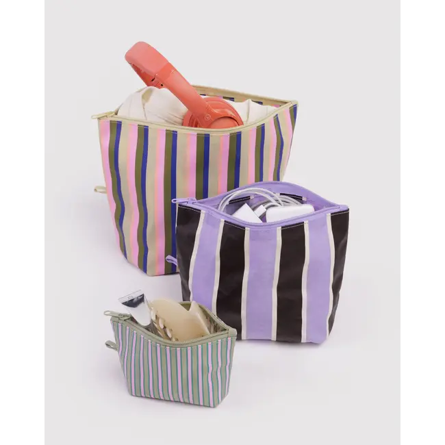 Baggu Go Pouch Set - Candy Shop Stripes