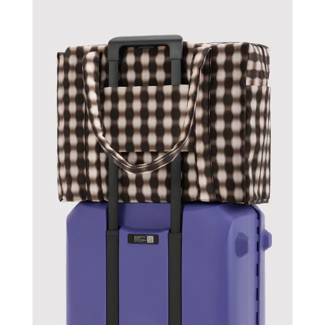 Baggu Cloud Carry-on - Blurred Gingham Brown