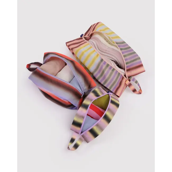 Baggu 3D Zip Set - Gradient Stripes