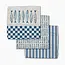 Geometry Dishcloth Set- Sardine Check Blue