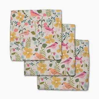 Geometry Dishcloth Set- Summer Songbirds