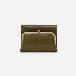 Hobo Robin Compact Wallet- Olive Veil