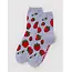 Baggu Baggu Crew Sock - Strawberry Blossom