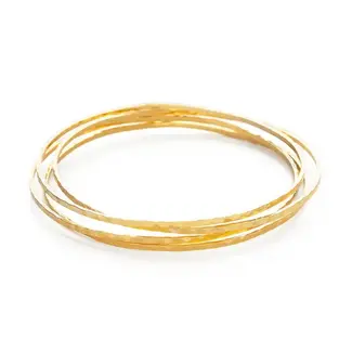 Amano Studio Hammered Bangles Set of 4