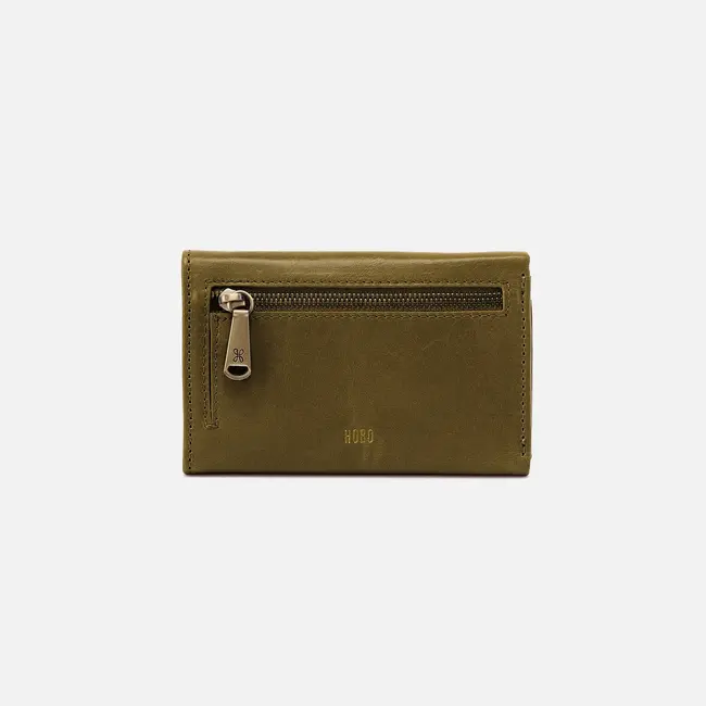 Hobo Jill Trifold Wallet- Olive Veil