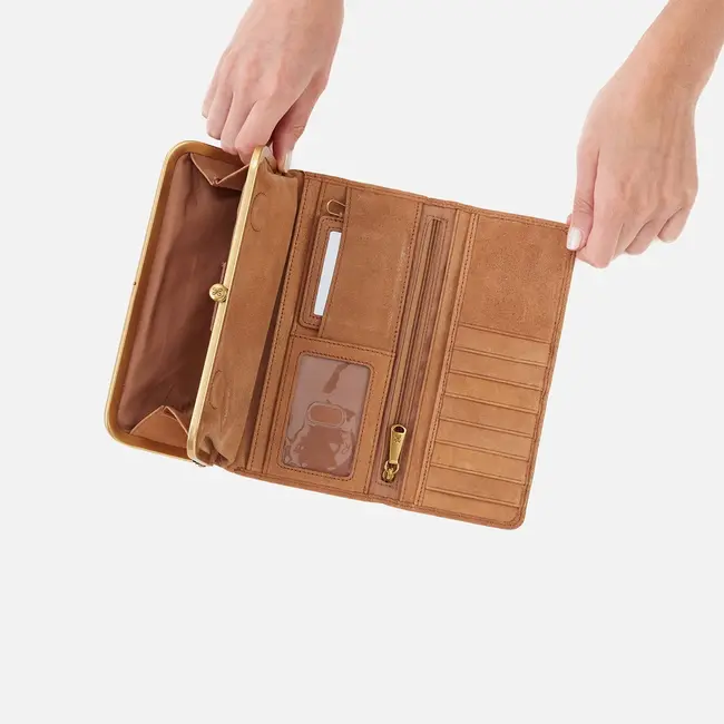 Hobo Rachel Continental Wallet- Whiskey