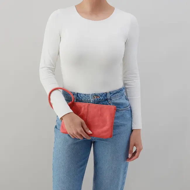 Hobo Sable Wristlet- Pink Mirage