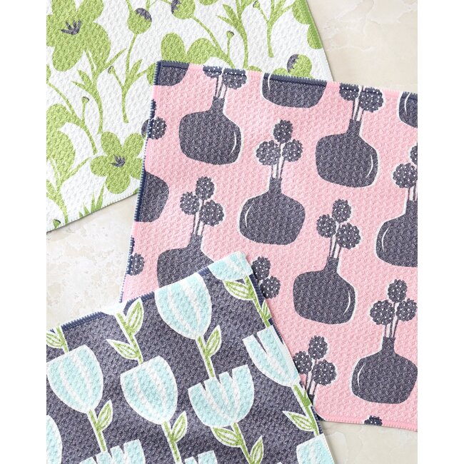 Geometry Dishcloth Set- Spring Bouquet