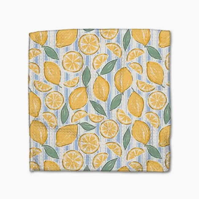 Geometry Dishcloth Set- Lemon Waves