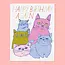 The Good Twin Cats Again Birthday Card