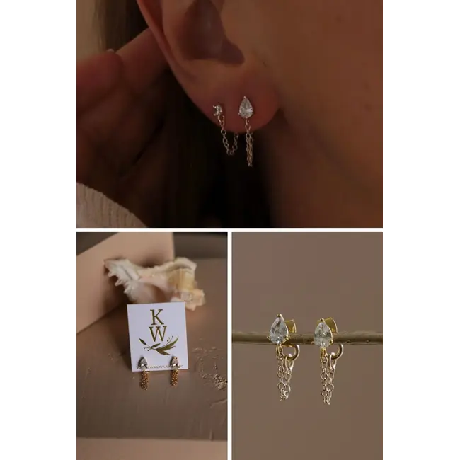 Katie Waltman Eloise Chain Wrap Earrings