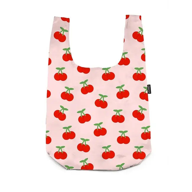 Living Royal 2-in-1 Bag Charm & Reusable Shopper Bag- Cherries