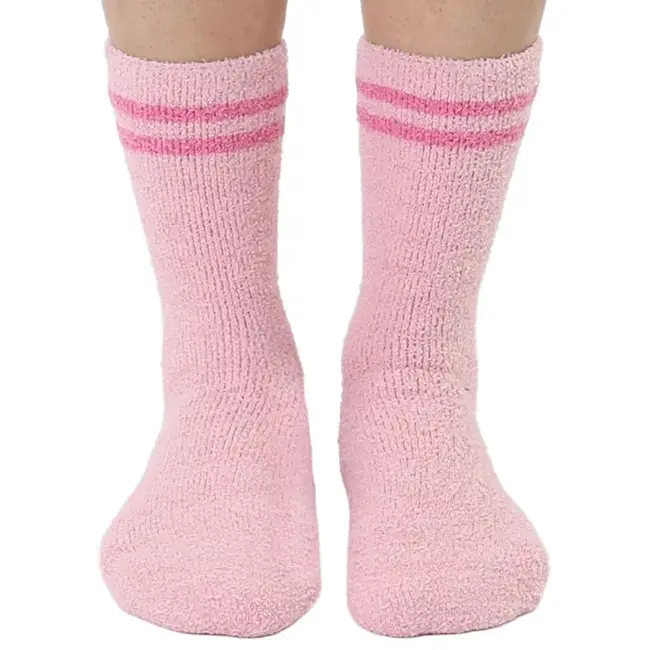 Living Royal Fuzzy Crew Socks w/ Bottom Grip- You're Gorgeous