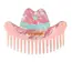 Living Royal Wide-Tooth Mini Comb- Cowgirl Hat- Pink & Blue