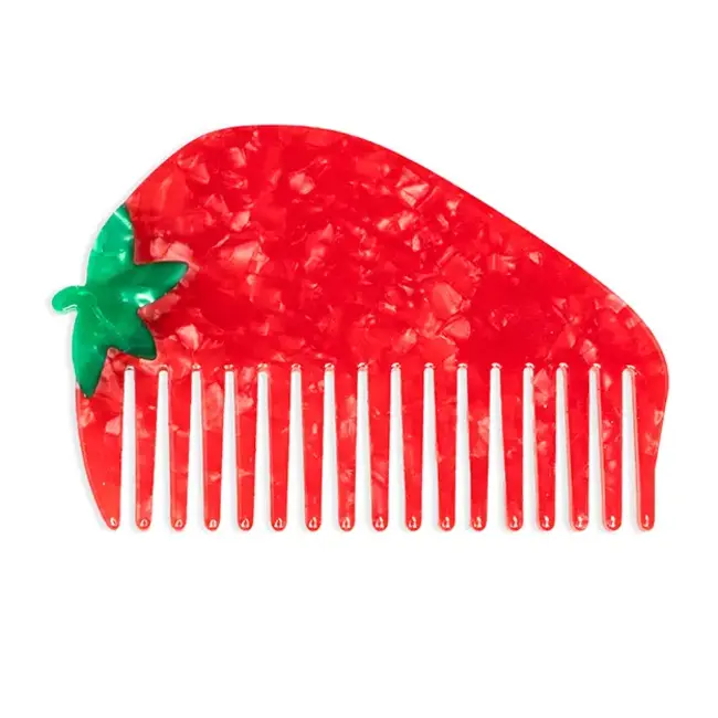 Living Royal Wide-Tooth Mini Comb- Strawberry