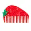 Living Royal Wide-Tooth Mini Comb- Strawberry