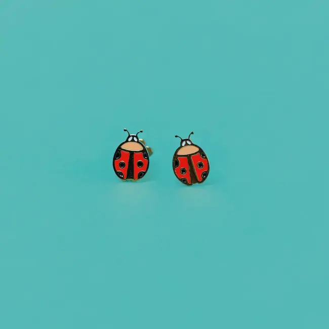 JaxKelly Kids Earrings: Ladybug