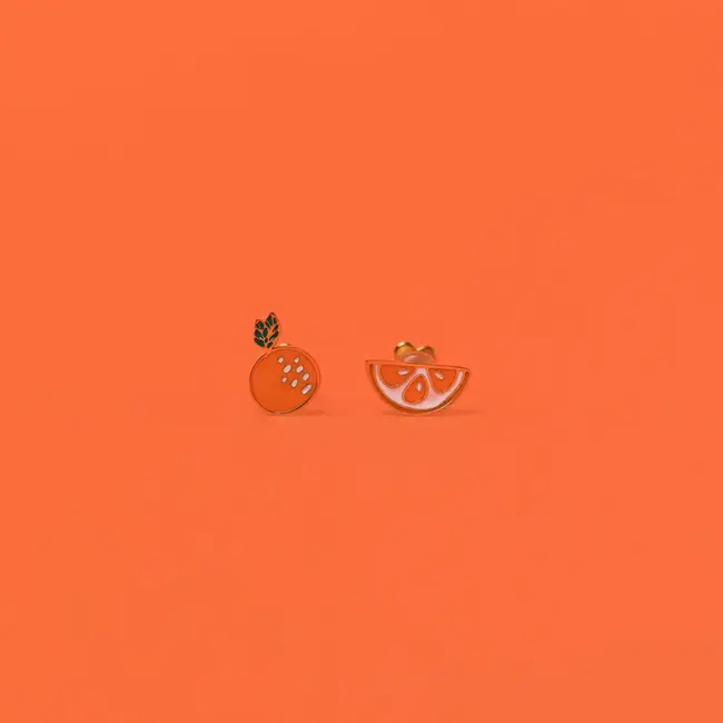 JaxKelly Kids Earrings: Orange