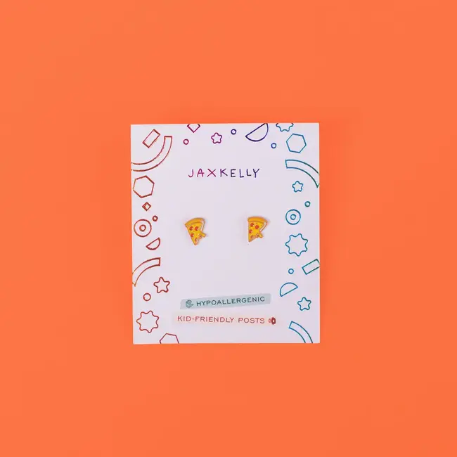 JaxKelly Kids Earrings: Pizza