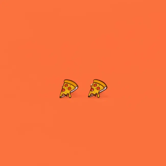 JaxKelly Kids Earrings: Pizza