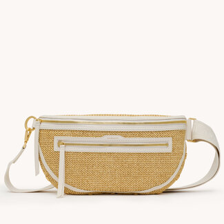Hammitt Charles Crossbody Lrg-Calla Lily White Raffia- BGH
