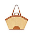 Hammitt Shelley Resort Tote-Cocoa Raffia-G
