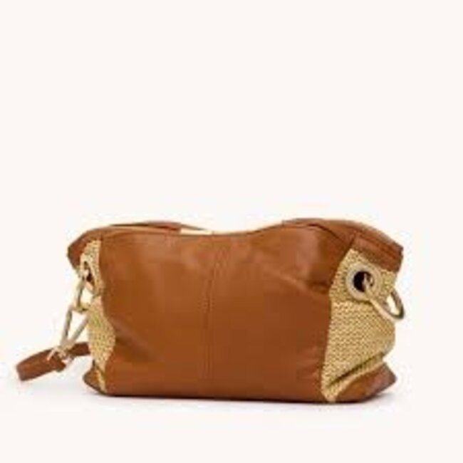Hammitt Daniel Crossbody Clutch Small-Cocoa Raffia-G