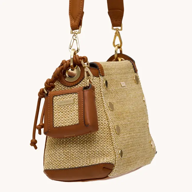 Hammitt Mini B-Cocoa Raffia-G