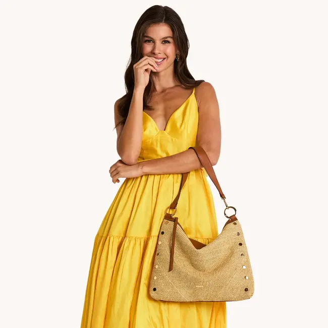 Hammitt Kyle Large-Cocoa Raffia-G