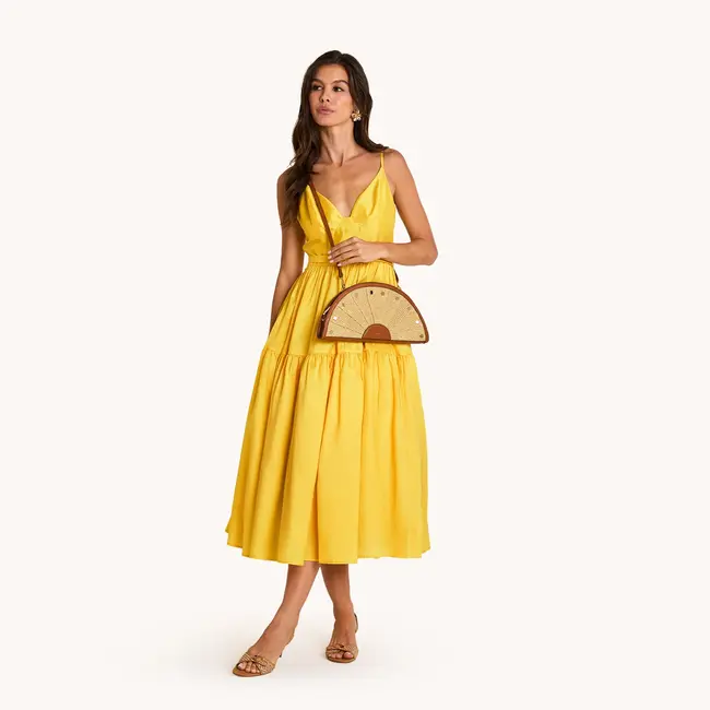 Hammitt Shelley Clutch-Cocoa Raffia-G