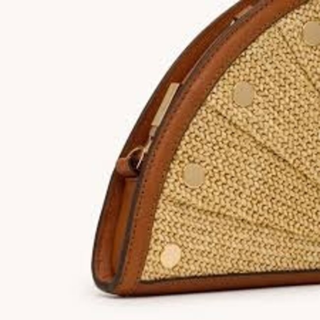 Hammitt Shelley Clutch-Cocoa Raffia-G