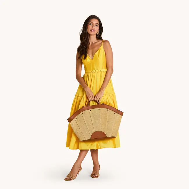 Hammitt Shelley Resort Tote-Cocoa Raffia-G