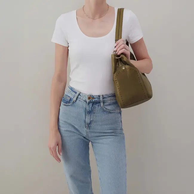 Hobo Seneca Shoulder Bag- Olive Veil