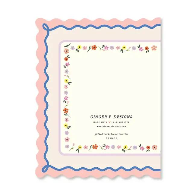 Ginger P. Designs Mother's Day Scallop Card