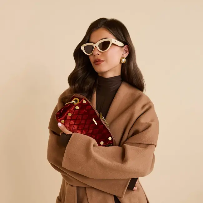 Hammitt Daniel Crossbody Clutch Sml-Monarch Velvet-AG