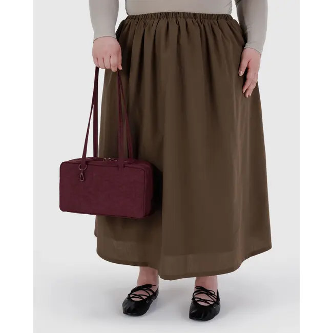 Baggu Nylon Bowler Bag - Mahogany