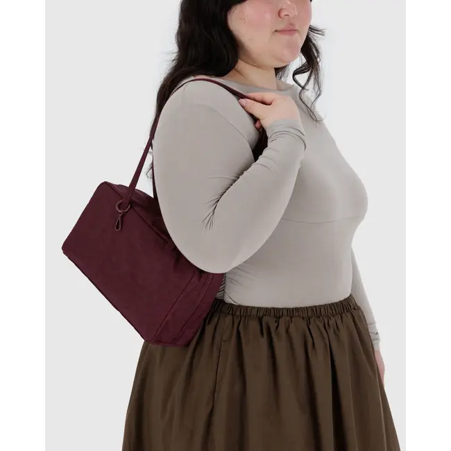 Baggu Nylon Bowler Bag - Mahogany