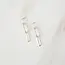 Tasi & Stowaway Paperclip Chain Earrings- Bright Silver