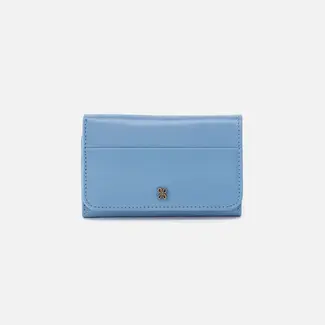 Hobo Jill Trifold Wallet- Faded Denim