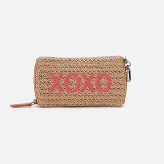 Hobo Spark Double Eyeglass Case- Meadow Woven Straw