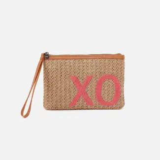 Hobo Straw Xo Pouch- Meadow Woven Straw