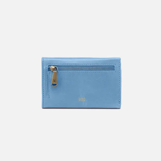 Hobo Jill Trifold Wallet- Faded Denim